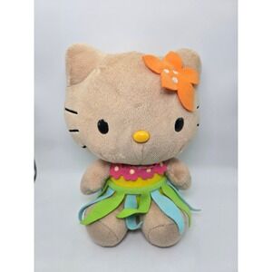 2013 Hello Kitty Sanrio Tan Sunkissed‎ Hawaiian Plush with Hula Outfit